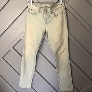 Joe’s Ankle Cigarette Ultra Light Wash Distressed